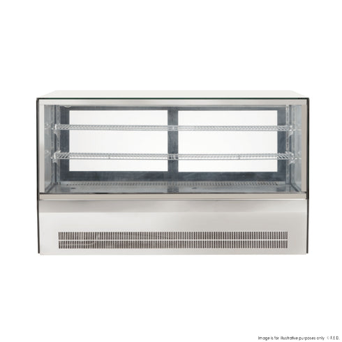 Bonvue Counter top square 2 Shelves Glass cold food display - GN-1200RT